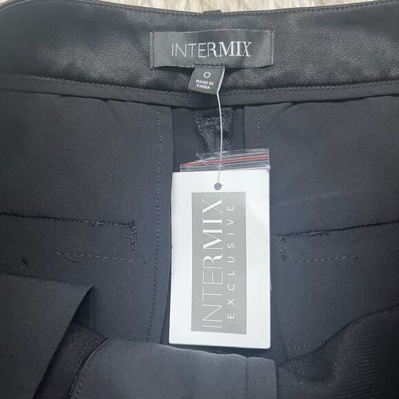 Intermix Exclusive Eden Black Satin Shorts - Picture 3 of 3